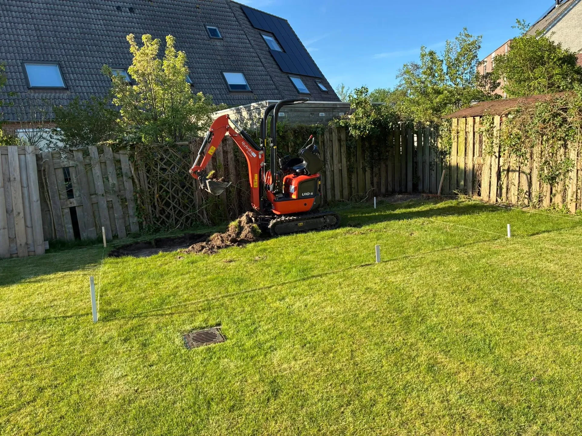 Grondwerk in de tuin